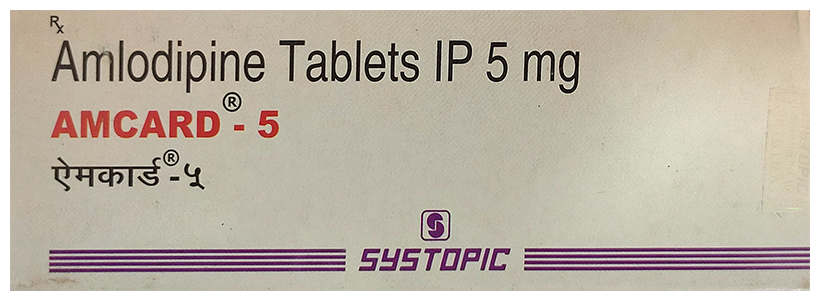Amcard Amlodipine 5 mg — Amlodipine 5 mg 5 mg