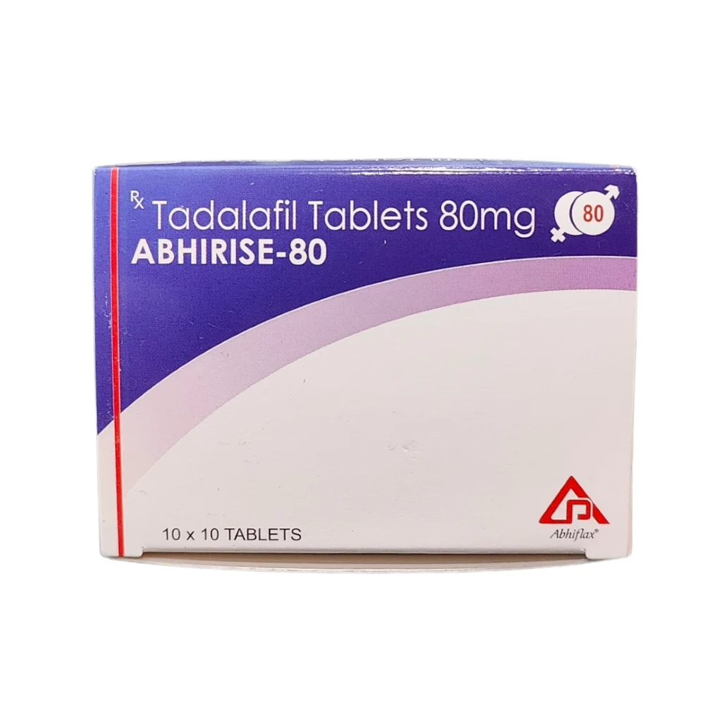 Abhirise 80mg Tablet — Tadalafil 80 mg