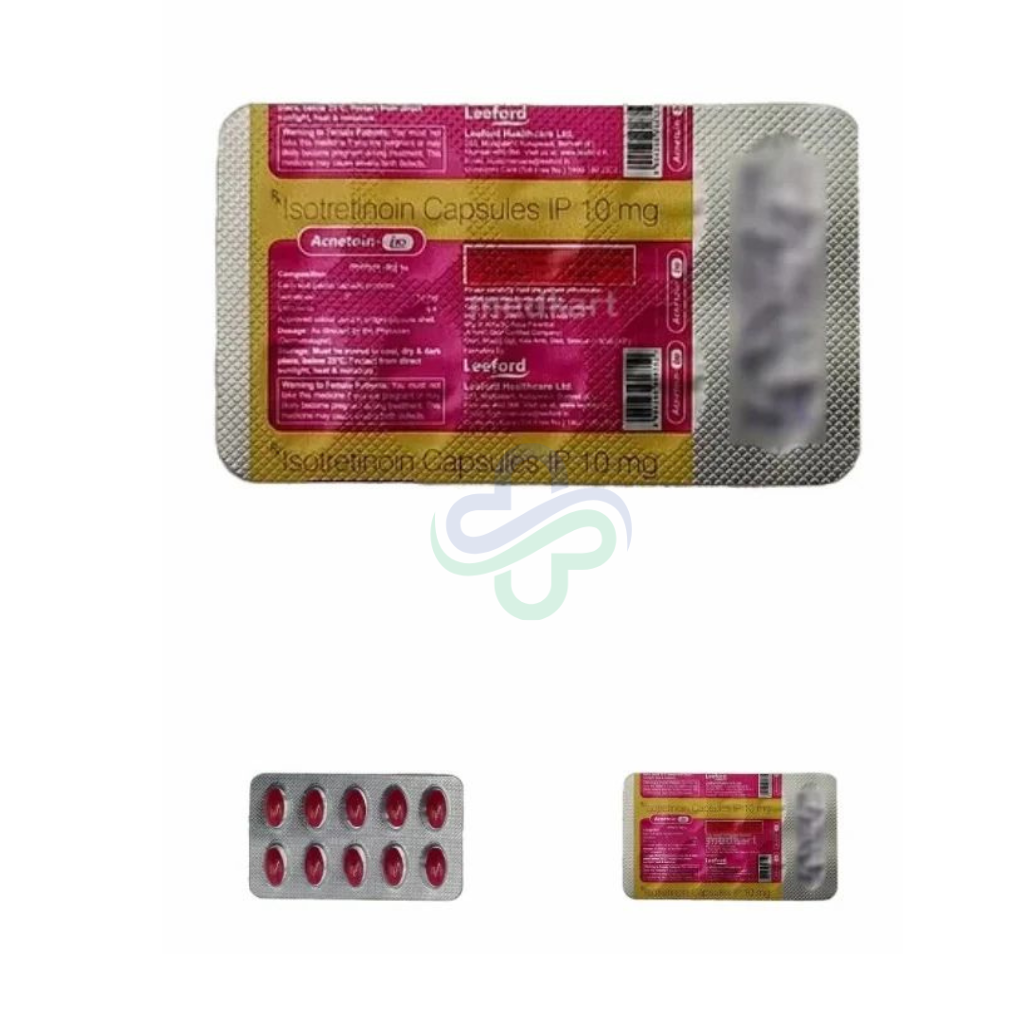 Acnetoin Isotretinoin 10mg Capsules — Acnetoin 10mg 10mg view 3