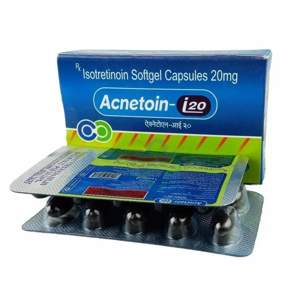 Acnetoin Isotretinoin 20mg Capsules — Acnetoin 20mg 20mg