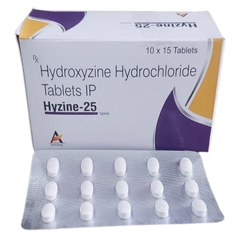 Hyzine 25 mg Hydroxyzine Hydrochloride Tablets — Hyzine 25 mg 25mg view 2