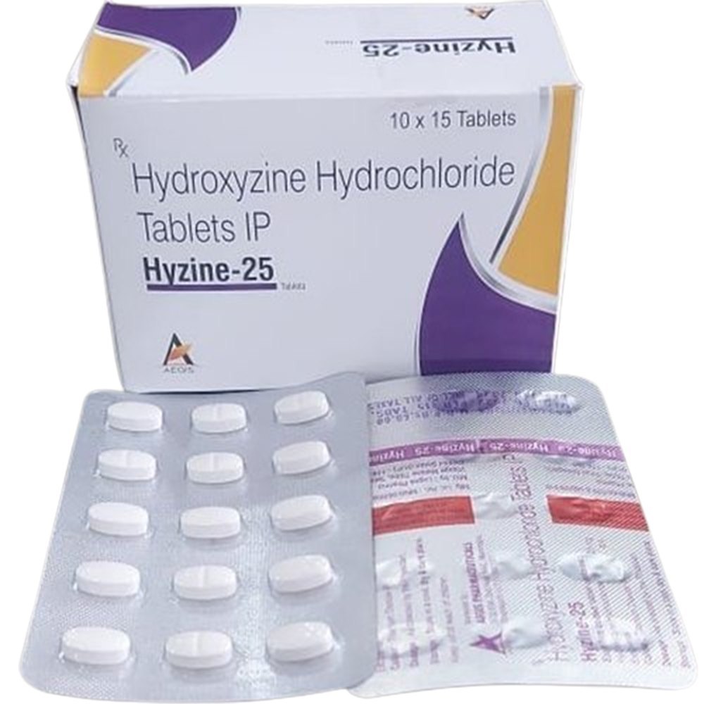 Hyzine 25 mg Hydroxyzine Hydrochloride Tablets — Hyzine 25 mg 25mg view 3