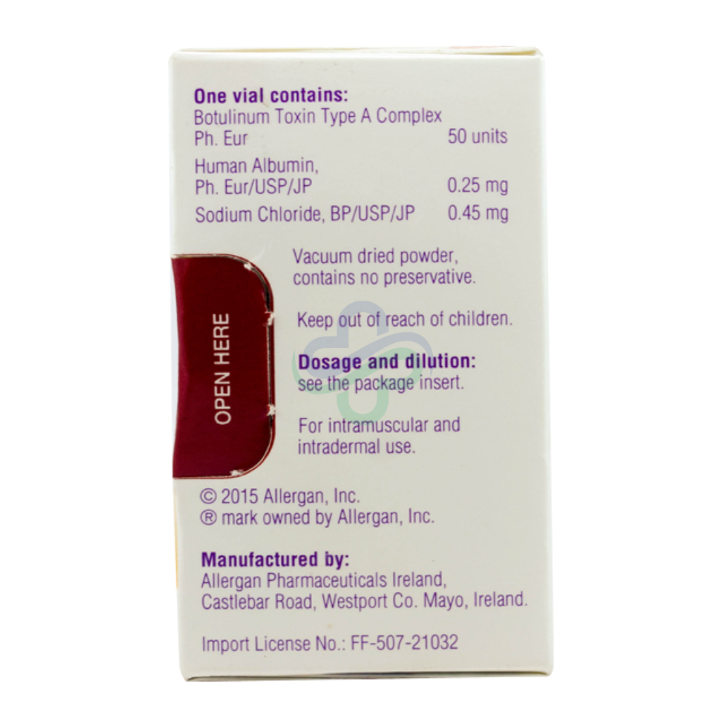Botox 50 Unit — Allergan 50 Unit view 3