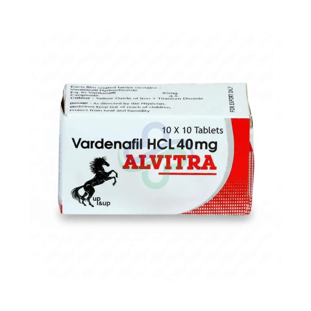 ALVITRA-40 Mg Tablets — Vardenafil HCL 40 Mg 40 Mg