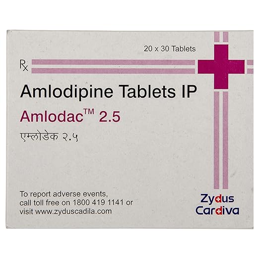 Amlodac Amlodipine 2.5mg Tablet — Amlodipine 2.5 mg