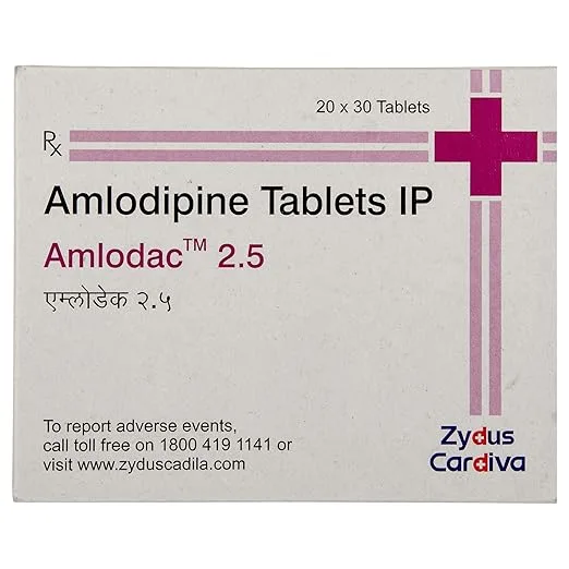 Amlodac Amlodipine 2.5mg Tablet — Amlodipine 2.5 mg