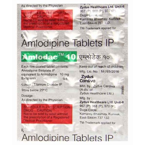 Amlodac Amlodipine 10mg Tablet — Amlodipine 10 mg view 2