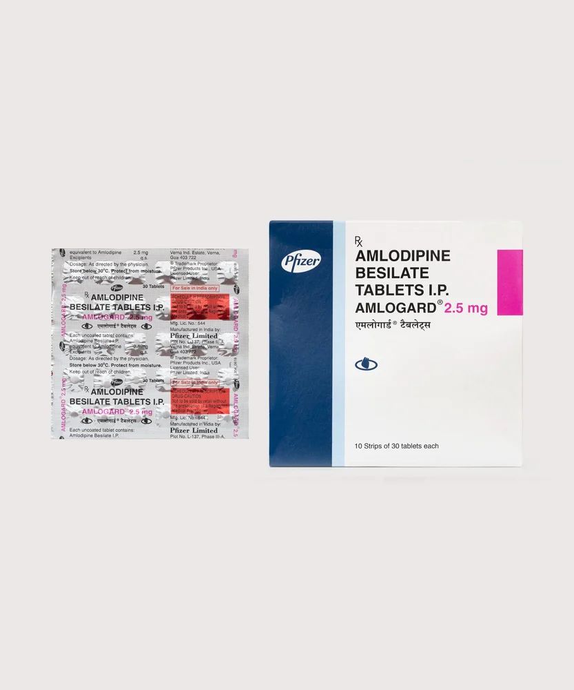 Amlodipine Amlogard 2.5mg Tablet — Amlodipine 2.5 mg view 2