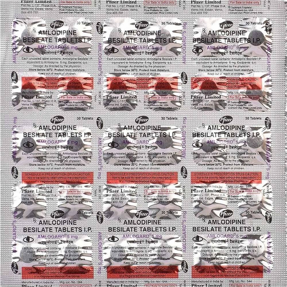 Amlodipine Amlogard 5mg Tablet — Amlodipine 5 mg view 2