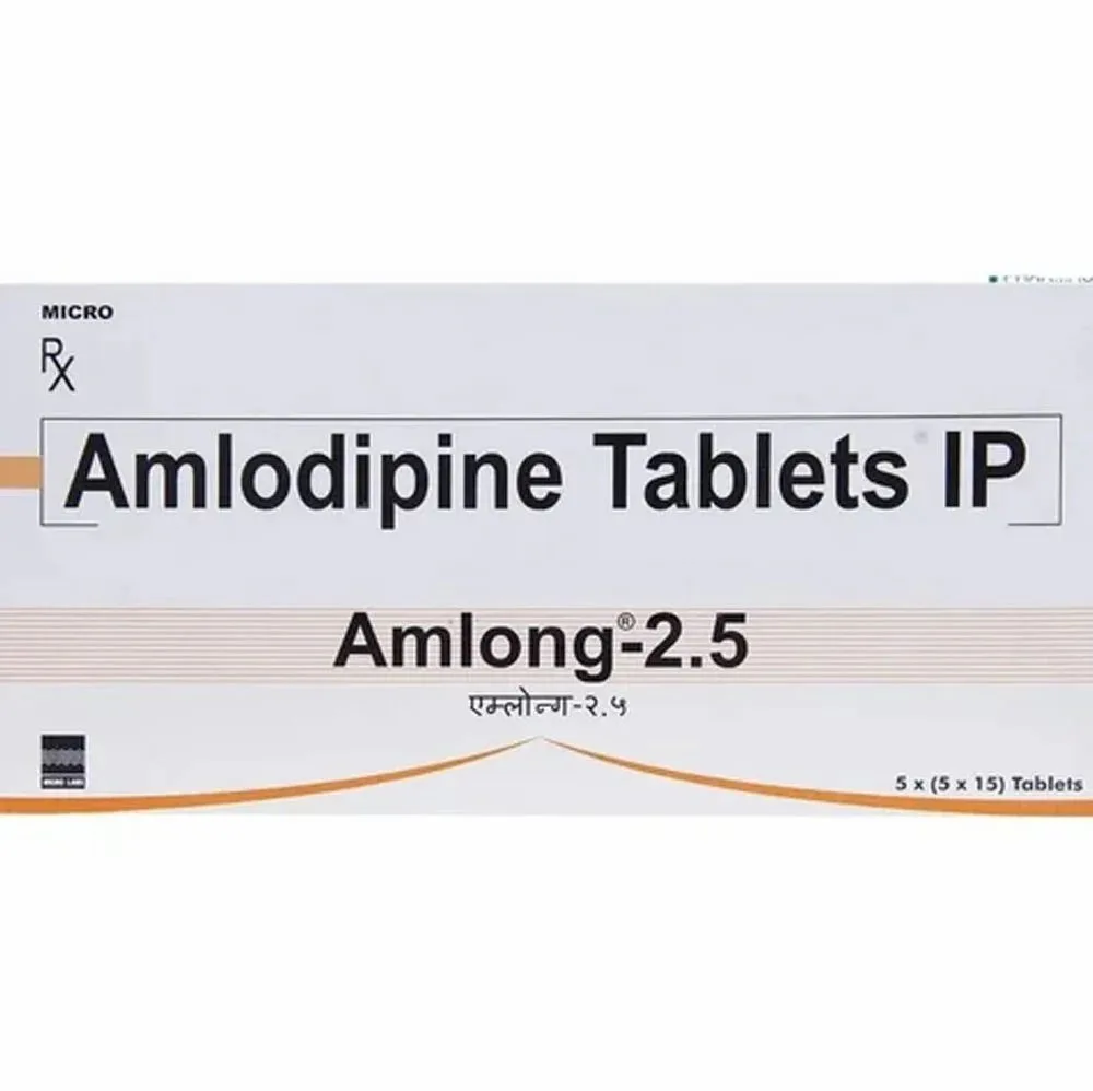 Amlong Amlodipine 2.5mg Tablet — Amlodipine 2.5 mg