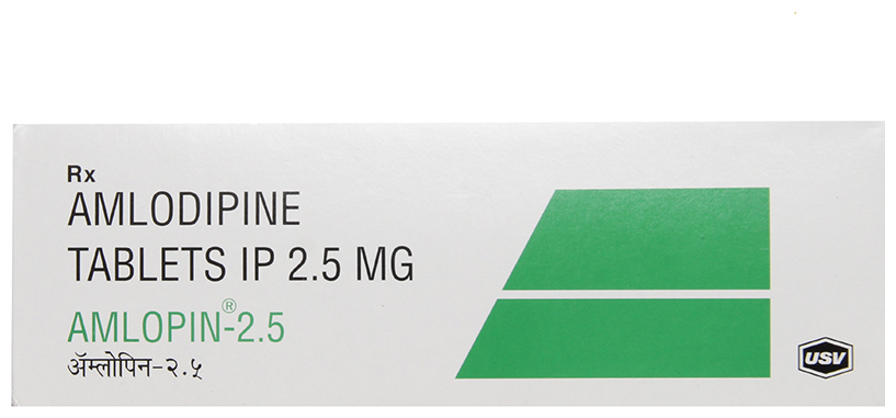 Amlopin Amlodipine 2.5mg Tablet — Amlodipine 2.5 mg view 1
