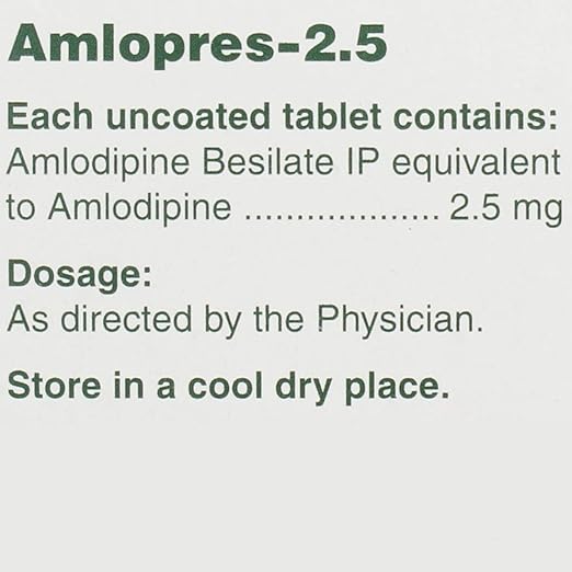 Amlopres Amlodipine 2.5 Tablets — Amlodipine 2.5 mg view 4