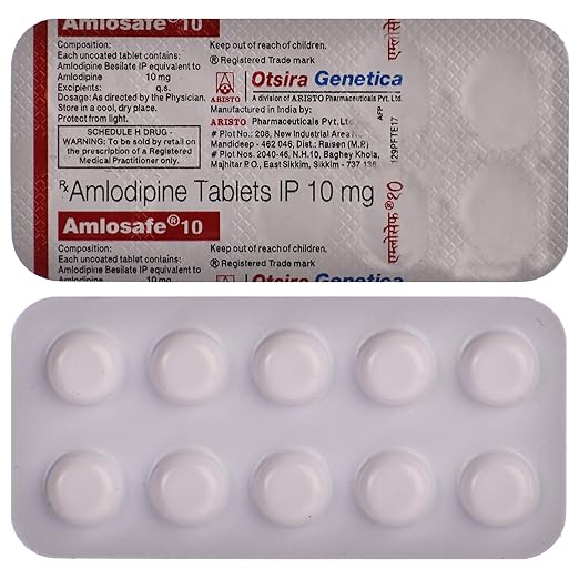 Amlosafe Amlodipine 10 mg Tablets — Amlodipine 10 mg view 2