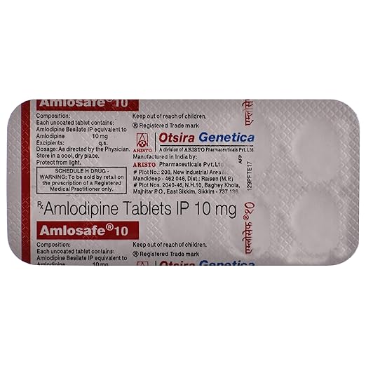 Amlosafe Amlodipine 10 mg Tablets — Amlodipine 10 mg view 3