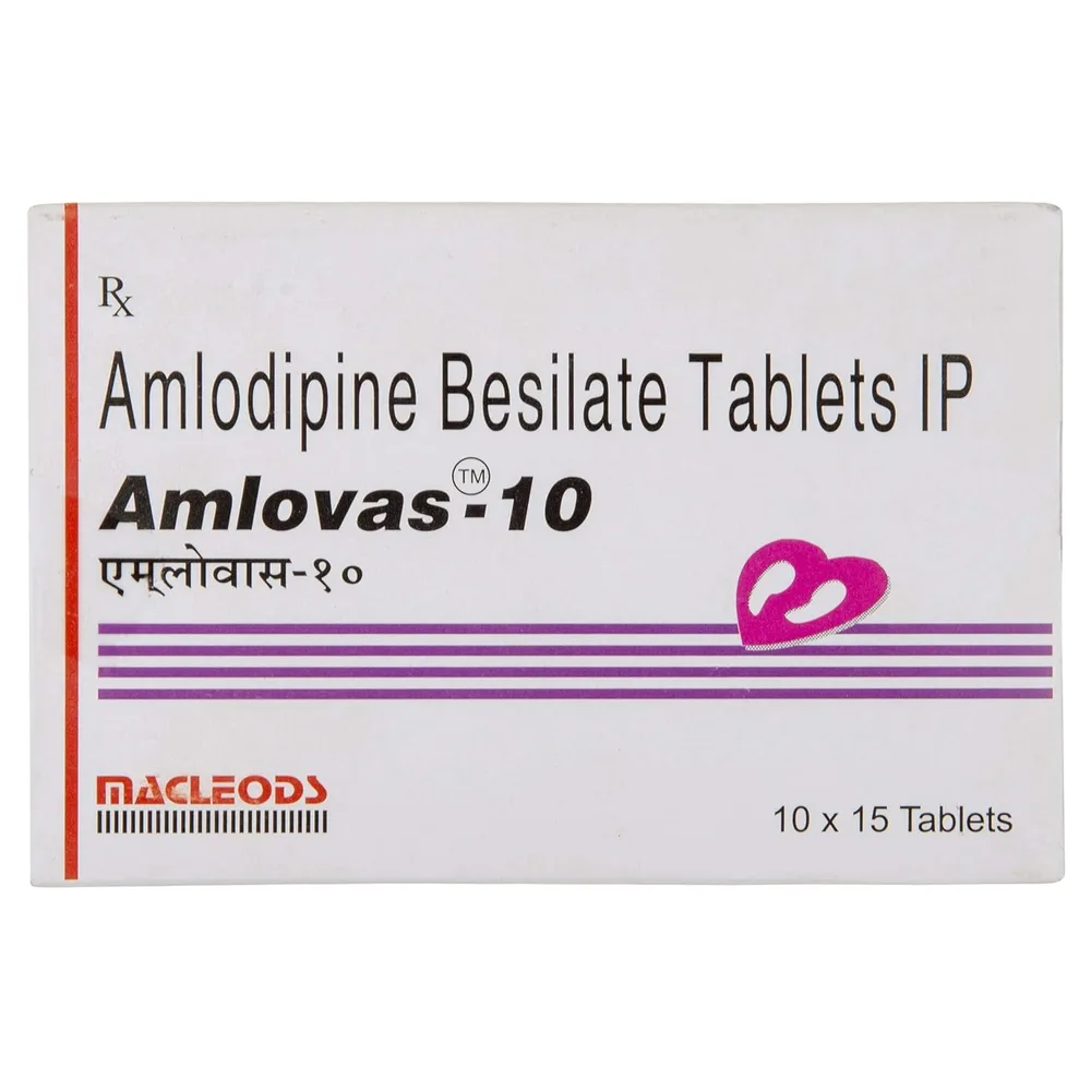 Amlovas Amlodipine 10 mg Tablets — Amlodipine 10 mg