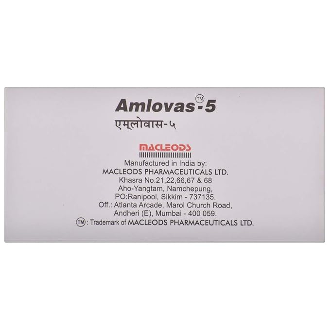 Amlovas Amlodipine 5 mg Tablets — Amlodipine 5 mg view 4