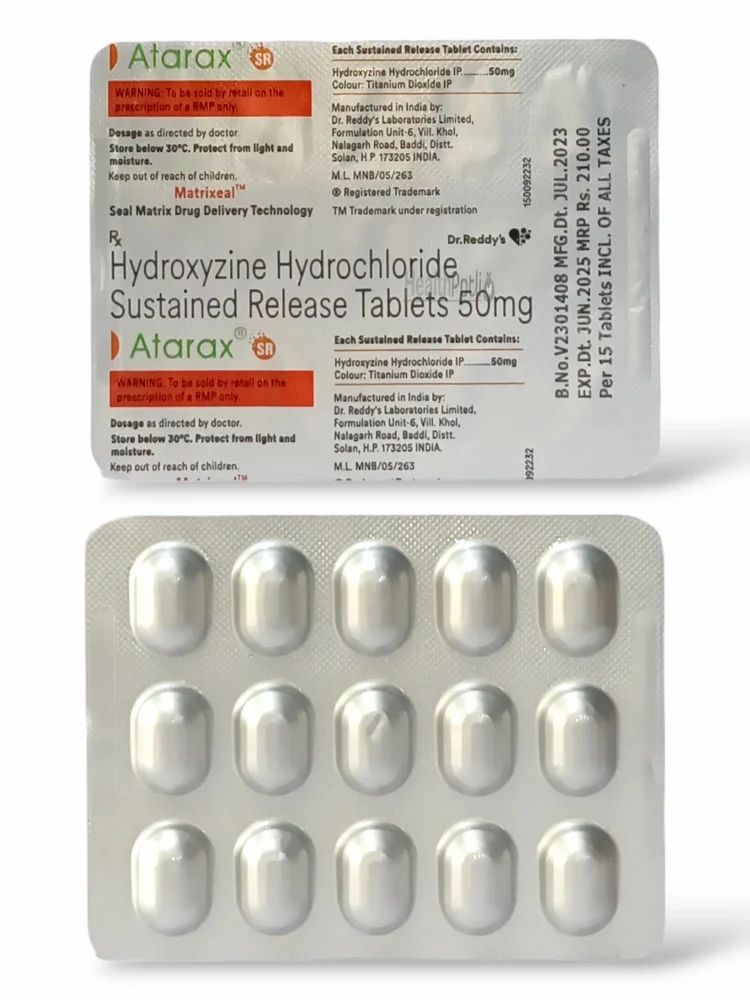 Atarax-Hydroxyzine 50mg Tablets — Hydroxyzine 50mg view 3