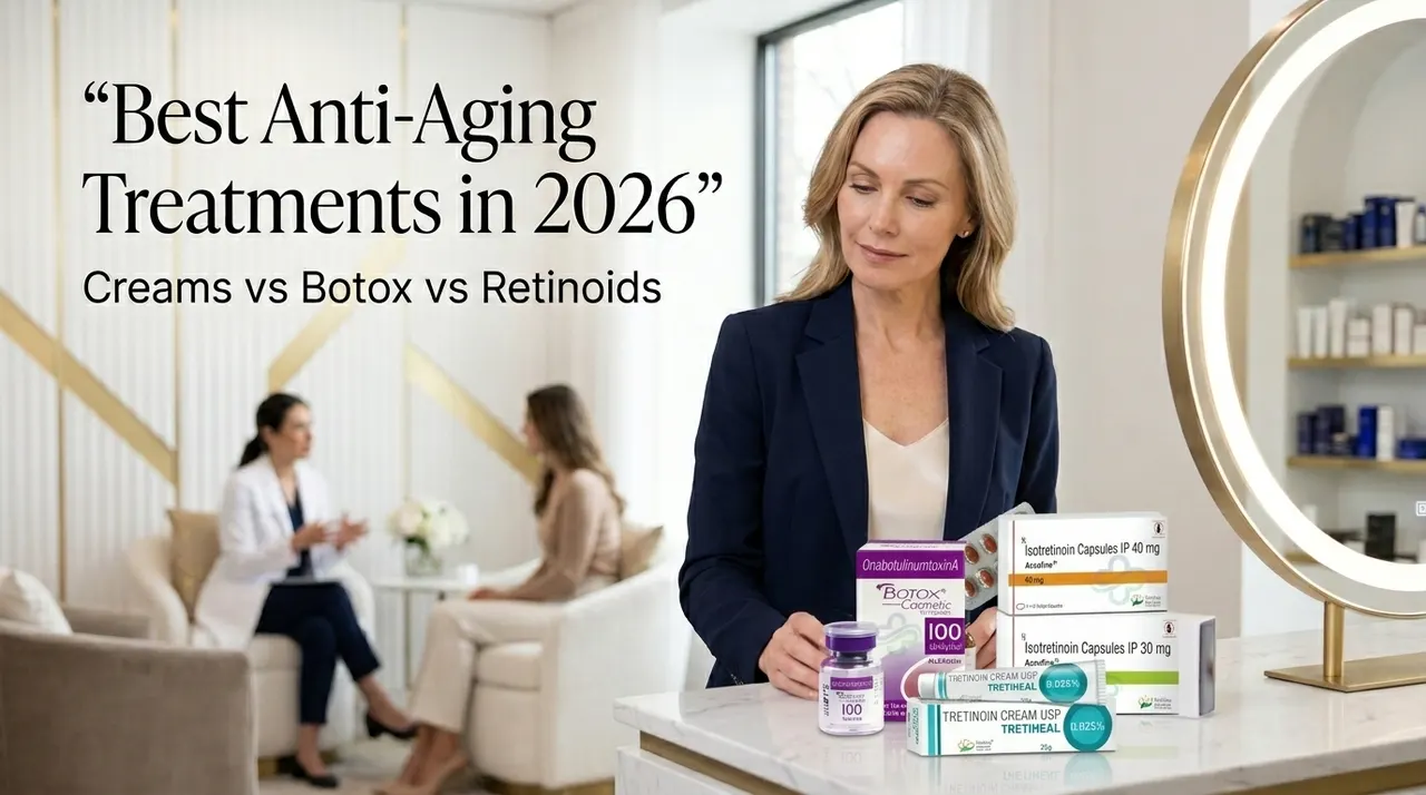 Best Anti-Aging Treatments in 2026: Creams vs Botox vs Retinoids