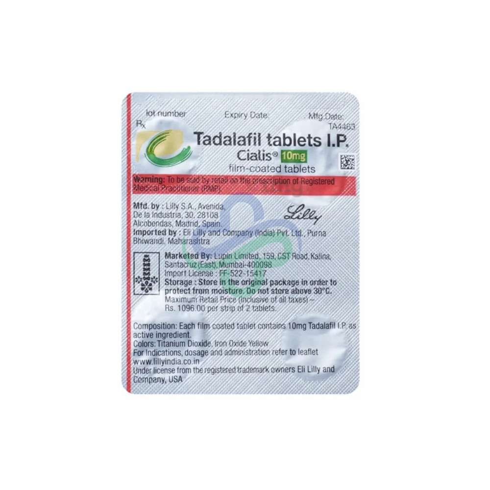 Cialis 10mg Tablets — Cialis Tadalafil 10mg 10mg view 4
