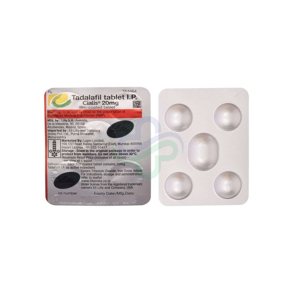Cialis 20mg Tablet — Cialis Tadalafil 20mg 20mg view 2