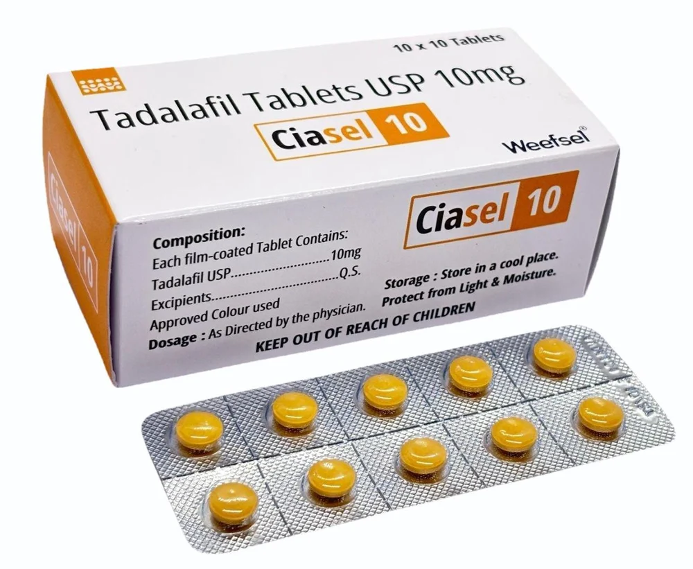 Ciasel 10mg Tablet — Tadalafil 10 mg