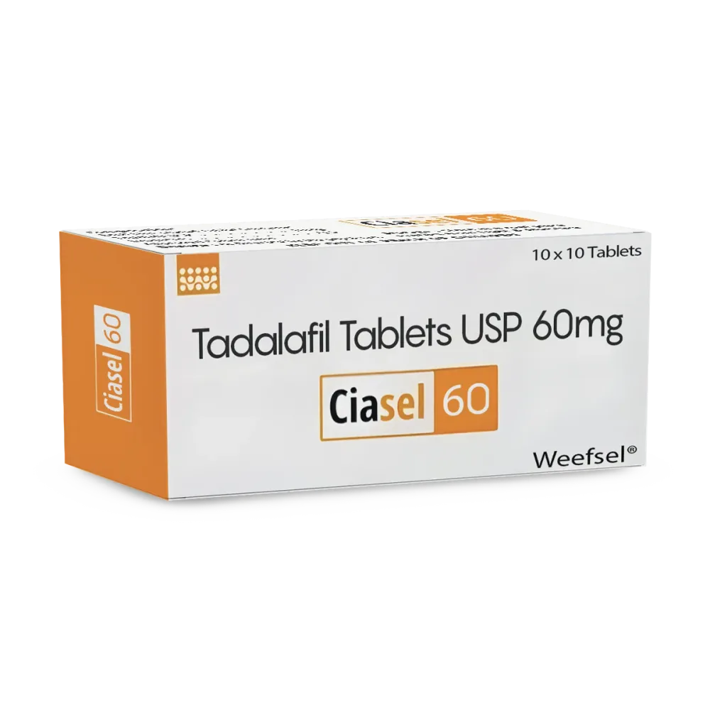 Ciasel 60mg Tablet β Tadalafil 60 mg view 2