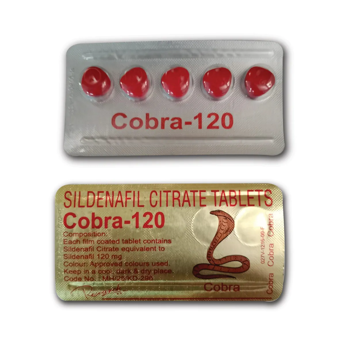 Cobra 120mg Tablet — Sildenafil Citrate 120 mg