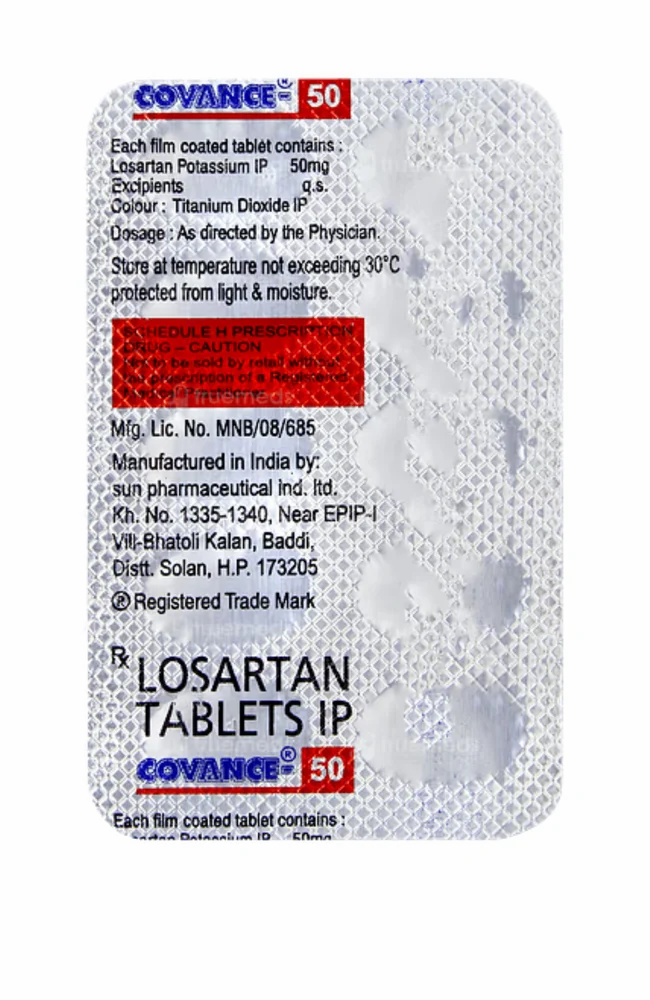 Covance Losartan 50mg Tablet — Losartan Potassium 50 mg view 2