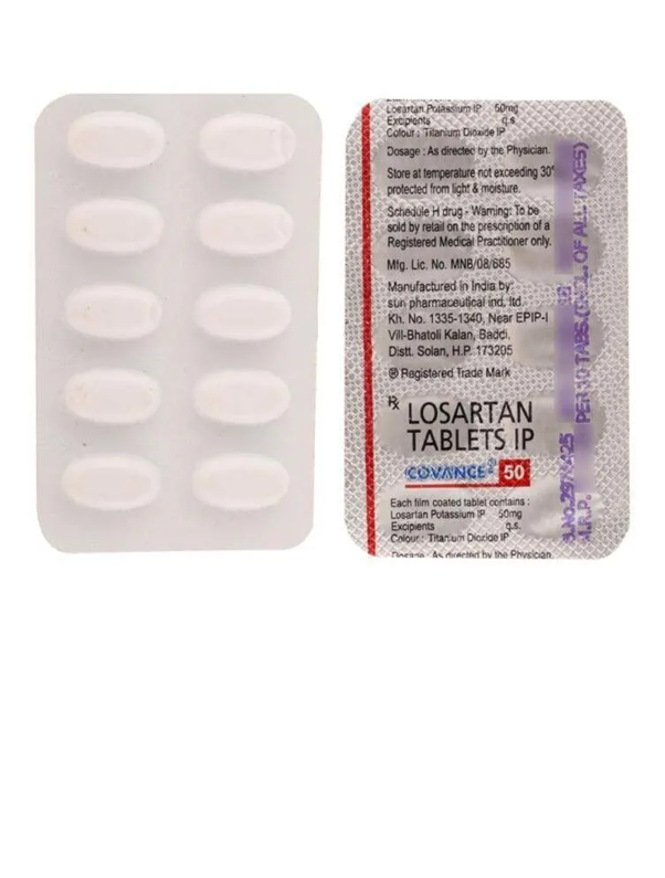 Covance Losartan 50mg Tablet β Losartan Potassium 50 mg view 3