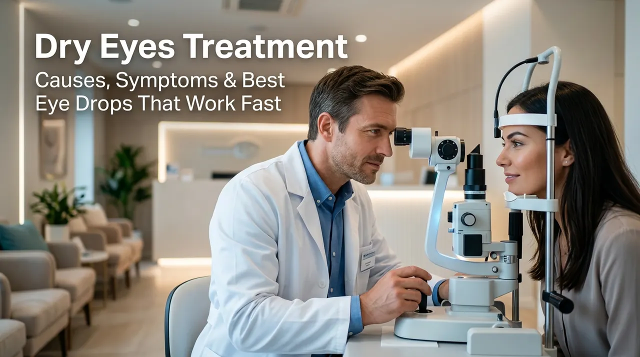 Dry Eyes Treatment: Causes, Symptoms & Best Eye Drops That Work Fast