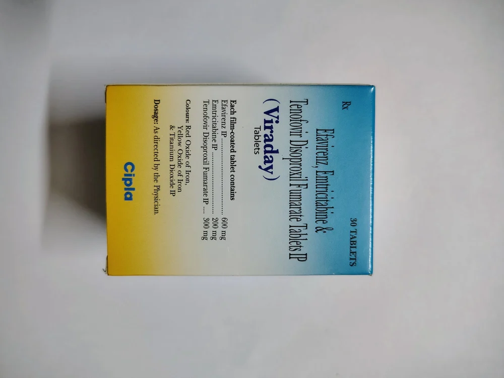 Viraday-tablets — Tenofovir Lamivudine Efavirenz As prescribed view 2