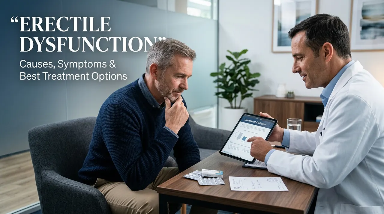 Erectile Dysfunction: Causes, Symptoms & Best Treatment Options