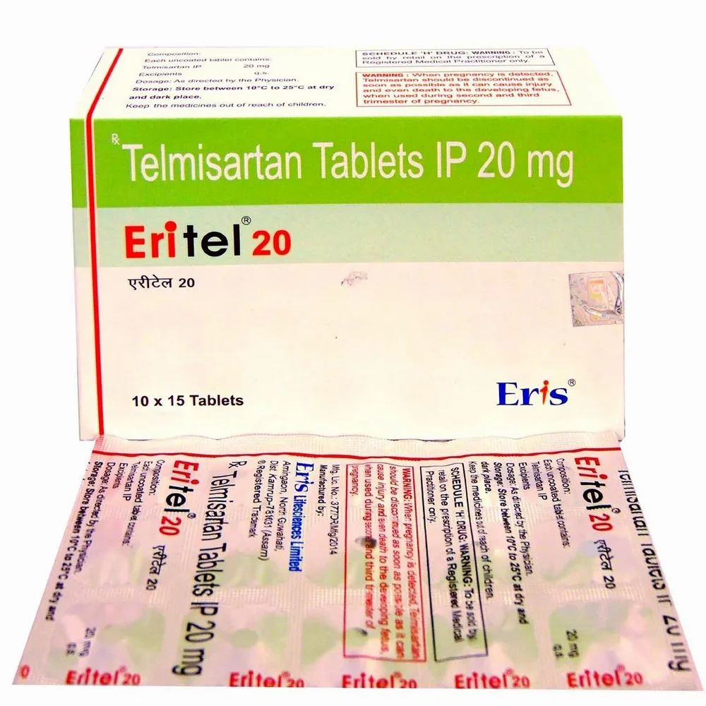 Eritel Telmisartan 20 Mg Tablet — Telmisartan 20 mg view 1