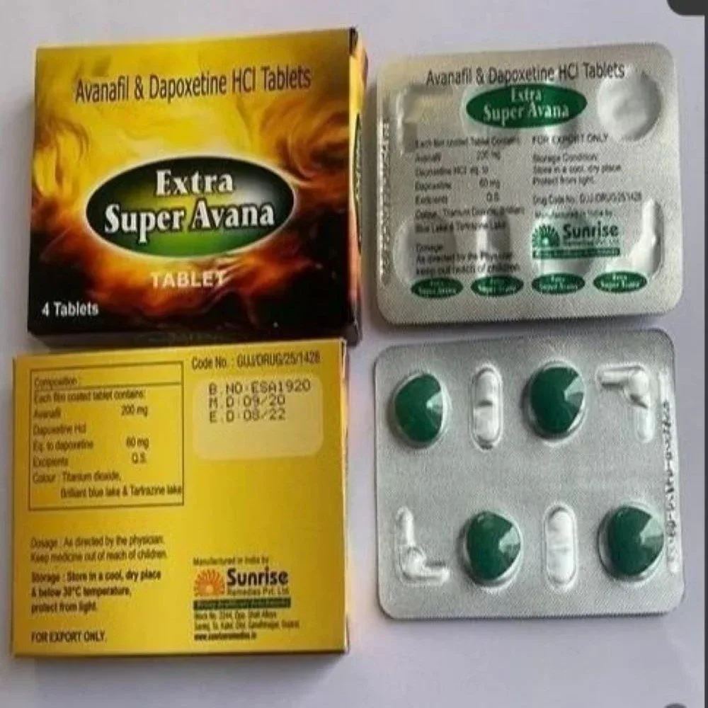 Extra Super Avana Tablet — Avanafil + Dapoxetine 200 mg / 60 mg view 2