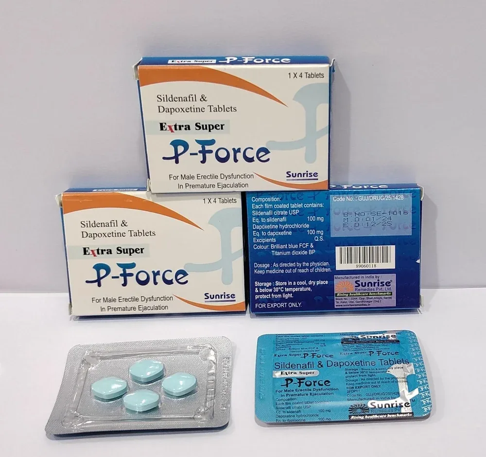 Extra Super P-Force Tablet — Sildenafil Citrate + Dapoxetine 100 mg / 100 mg view 2