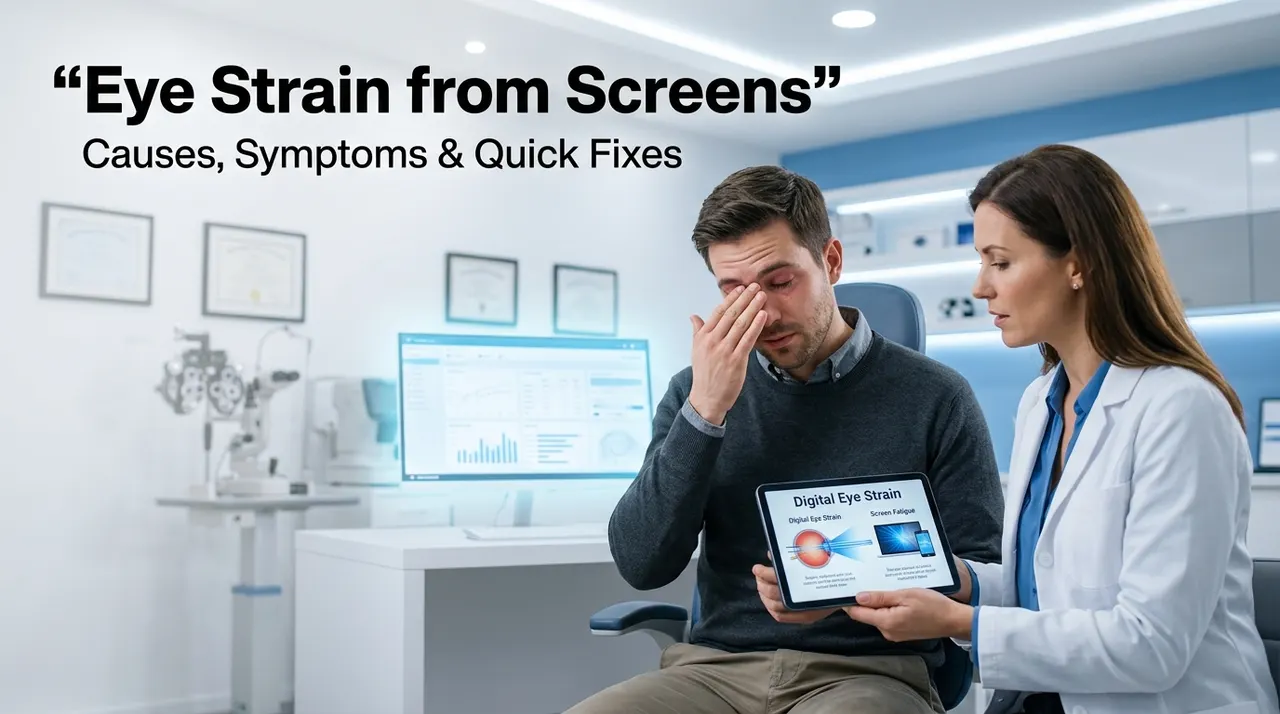 Eye Strain from Screens: Causes, Symptoms & Quick Fixes