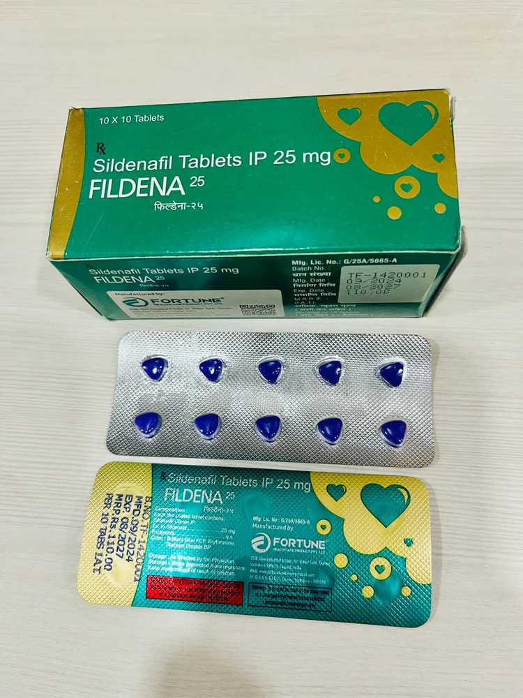 Fildena 25mg Tablet — Sildenafil Citrate 25 mg