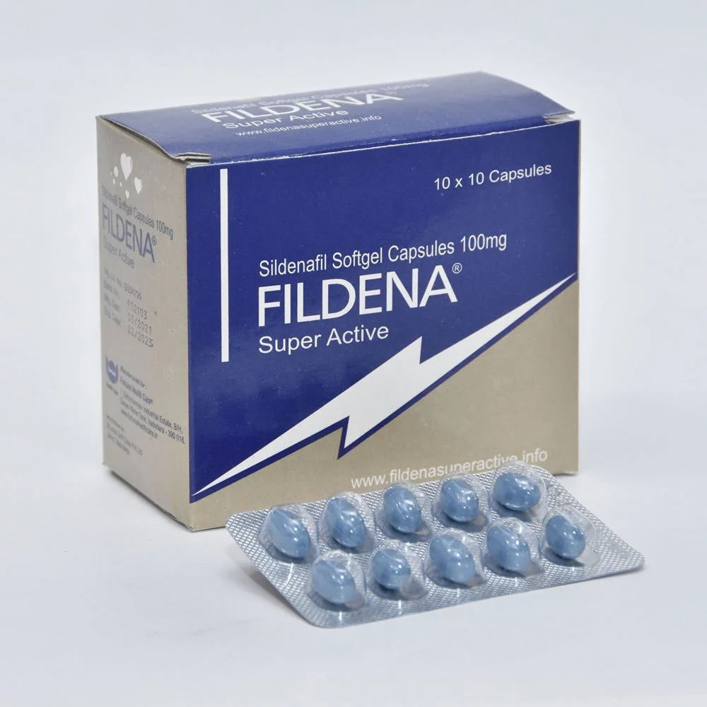 Fildena Super Active 100mg Capsule — Sildenafil Citrate 100 mg