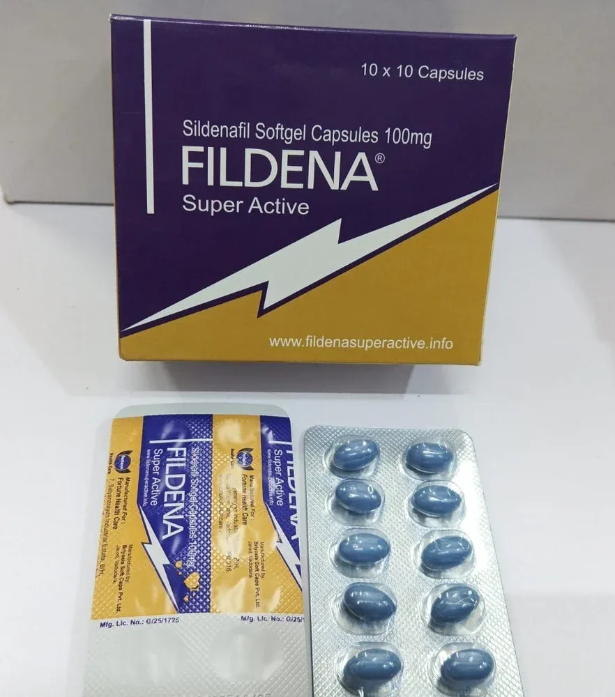 Fildena Super Active 100mg Capsule — Sildenafil Citrate 100 mg view 3