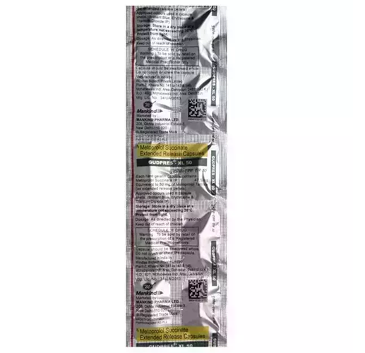 Gudpres XL Metoprolol 50mg — Metoprolol Succinate 50 mg view 3