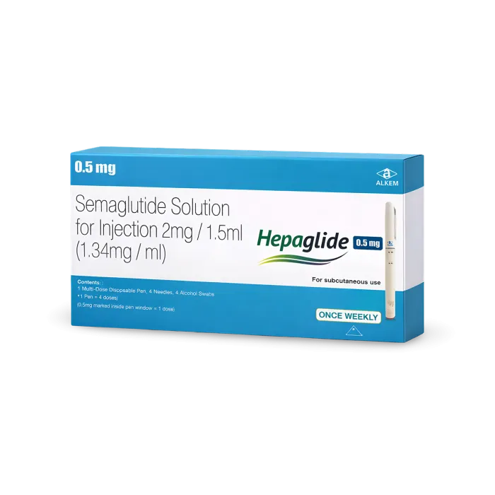 Hepaglide 0.5mg Injection — Semaglutide 0.5mg view 3