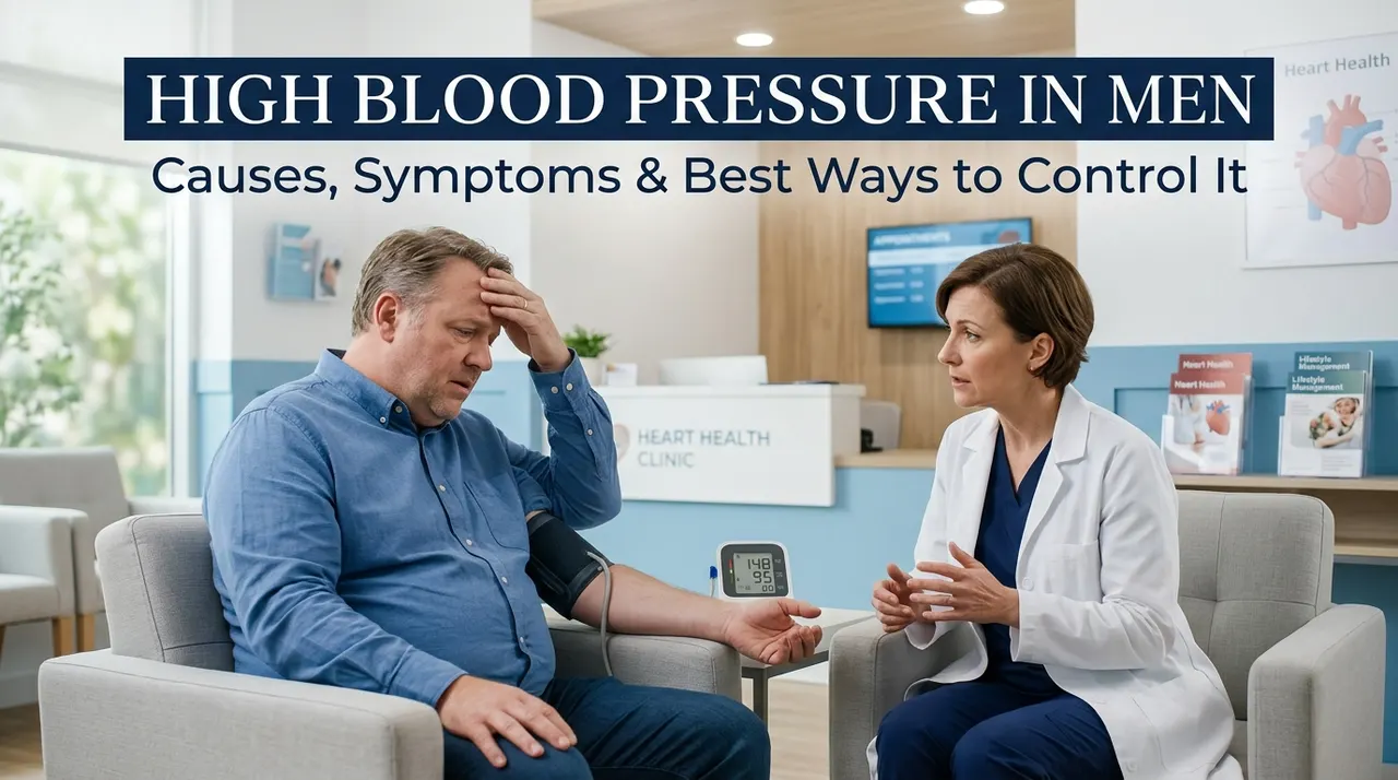High Blood Pressure in Men: Causes, Symptoms & Best Ways to Control It