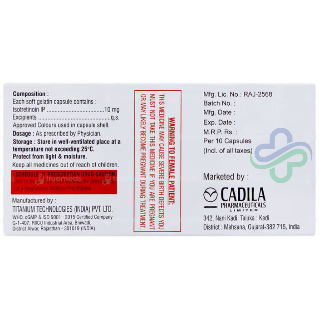 ISOZIP Isotretinoin 10mg Capsules — ISOZIP 10mg view 2