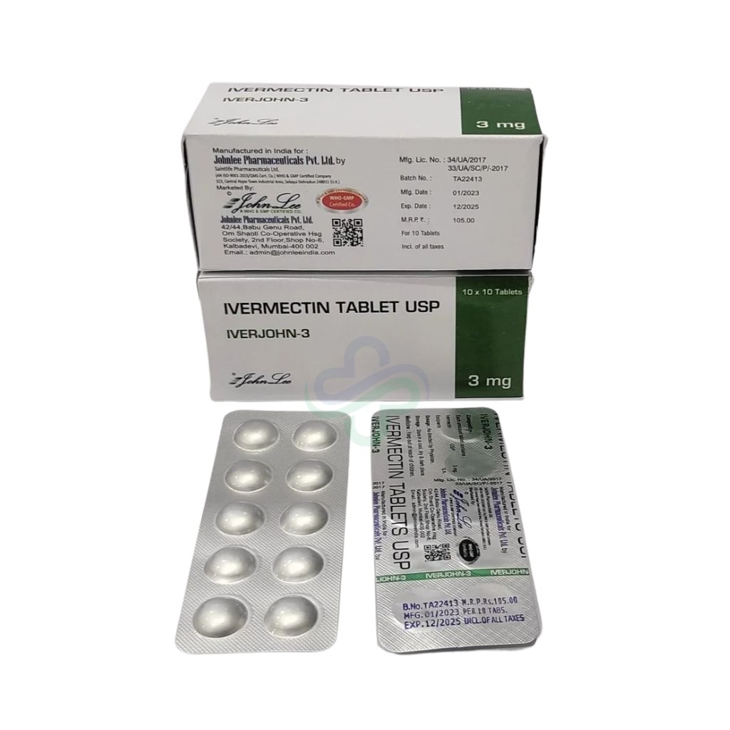 Iverjohn 3 Ivermectin 3mg Tablets — Ivermectin 3mg/tablet view 2