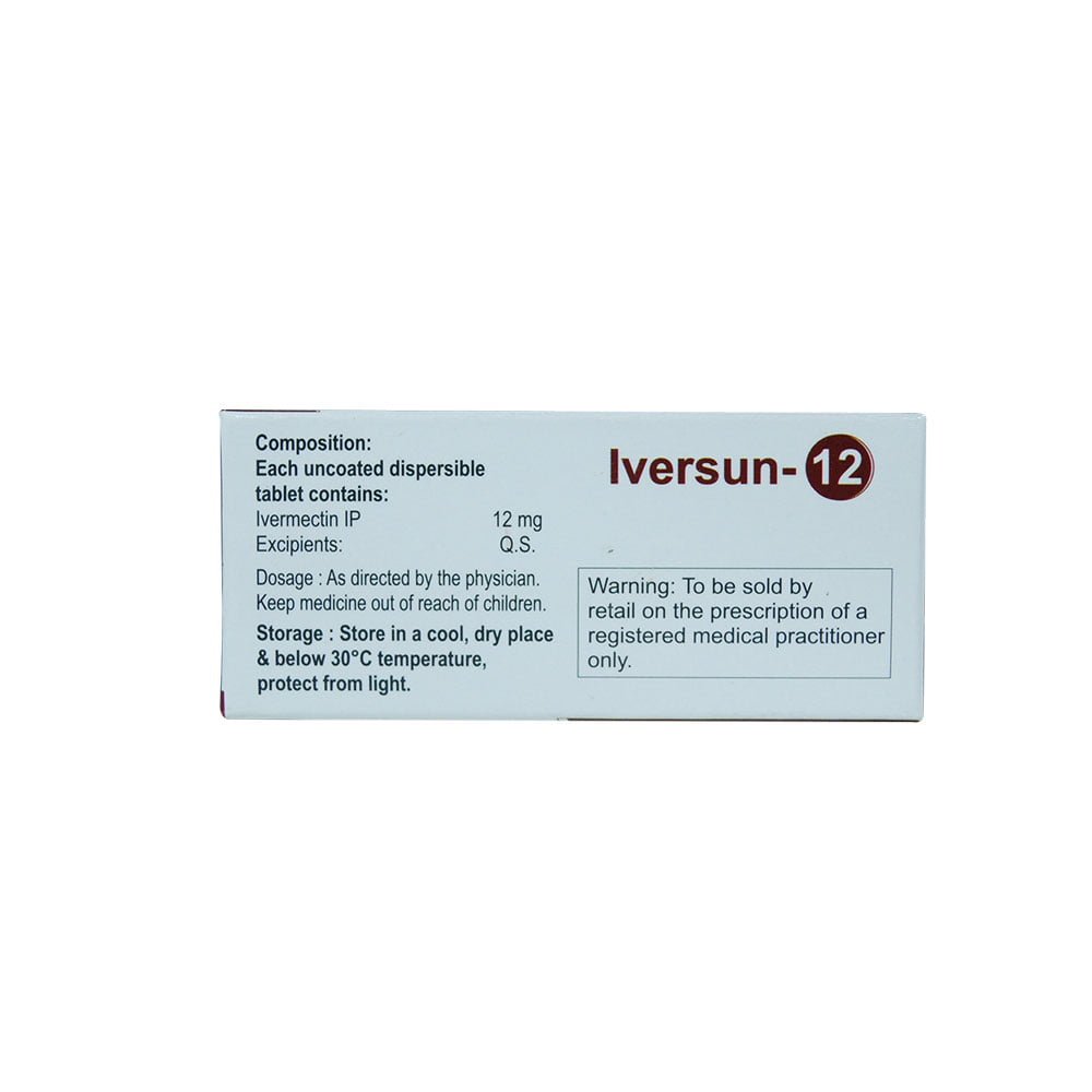 Iversun 12mg Ivermectin Tablet β Ivermectin 12mg view 4