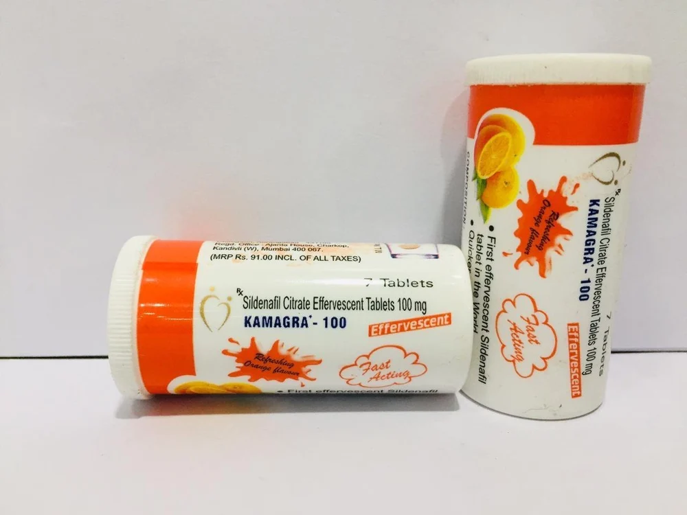 Kamagra Effervescent 100mg Tablet — Sildenafil Citrate 100 mg