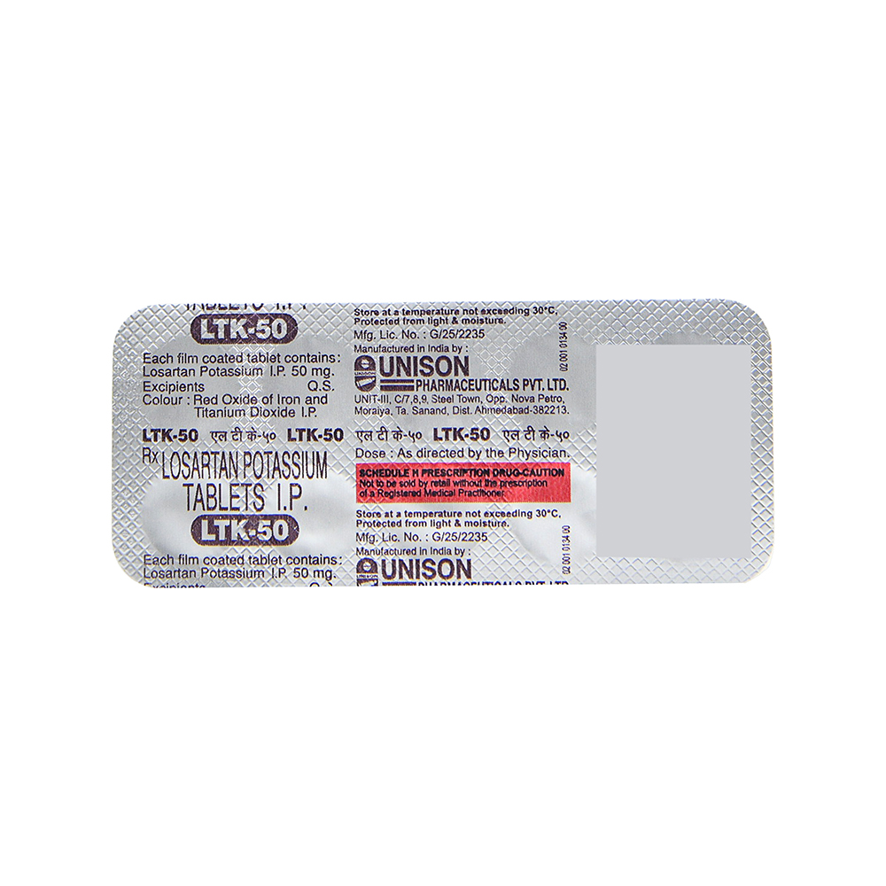 LTK Losartan 50mg — Losartan Potassium 50 mg view 2