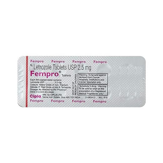 Letrozole Fempro Tablets USP 2.5 Mg — Letrozole 2.5mg view 3