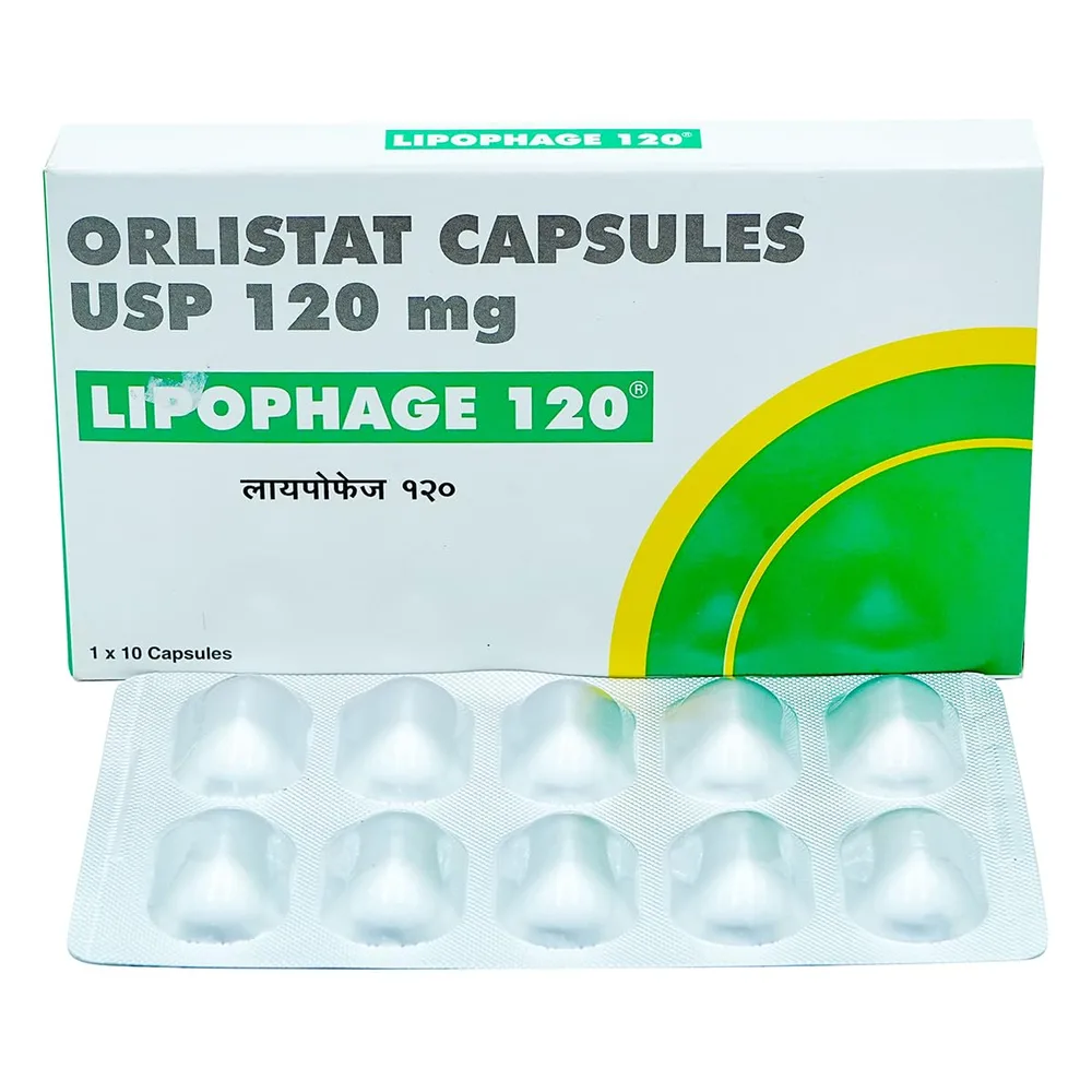 Lipophage 120mg Capsule — Orlistat 120mg