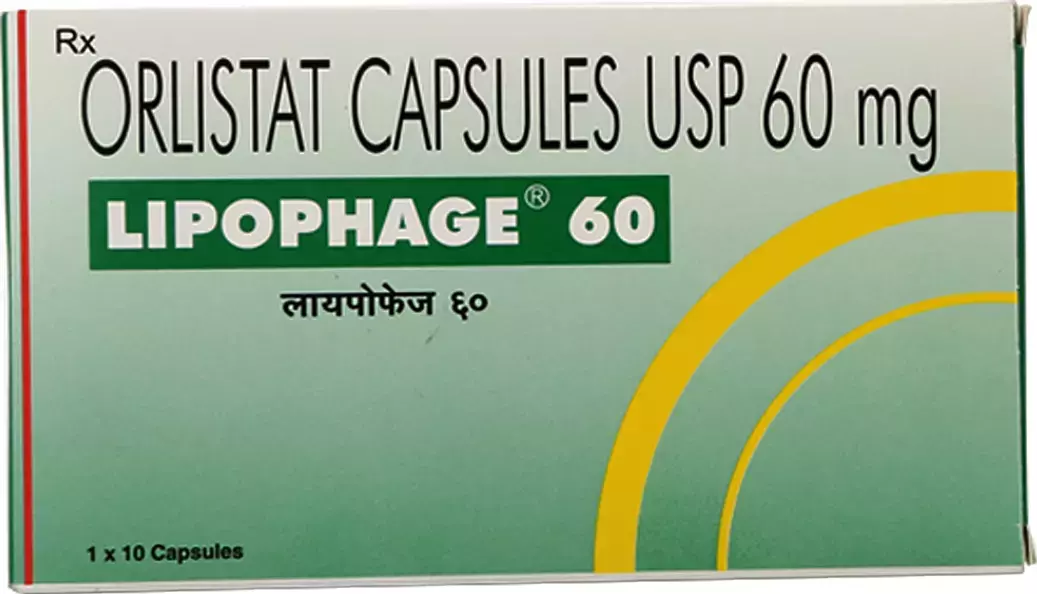 Lipophage 60mg Capsule — Orlistat 60mg